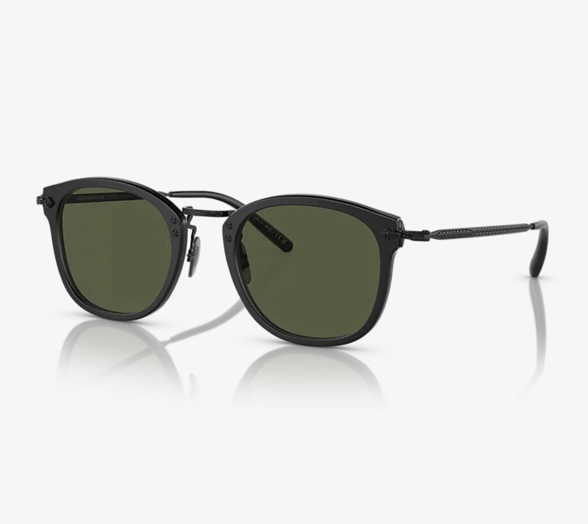 Oliver Peoples OP 506 49mm OV 5350S Semi-Matte Black Green – Shade