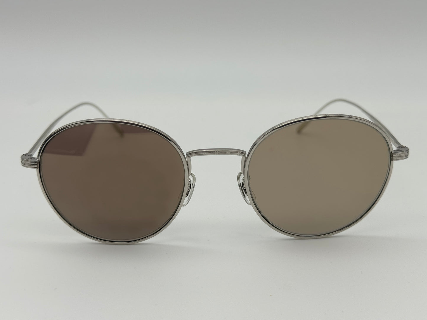 Oliver Peoples Altair 50mm Silver / Chrome Taupe Photochromic OV 1306 50365D Titanium Japan NEW