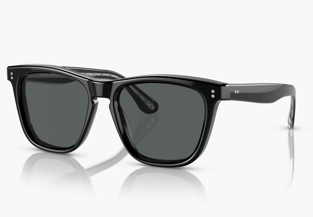 Oliver Peoples Lynes Sun 55mm Black / Midnight Express Polarized OV 5449 SU 1005P2 Italy NEW