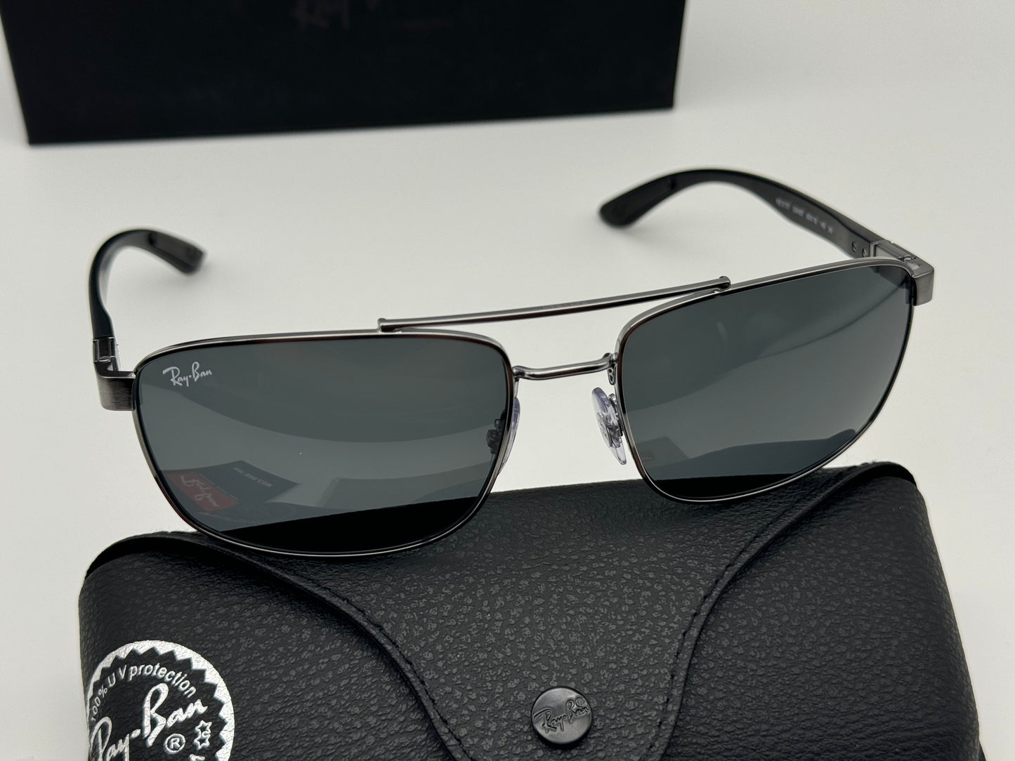 Ray-Ban RB 3737 60mm Gunmetal/ Dark Gray LITEFORCE 004 / 87 NEW