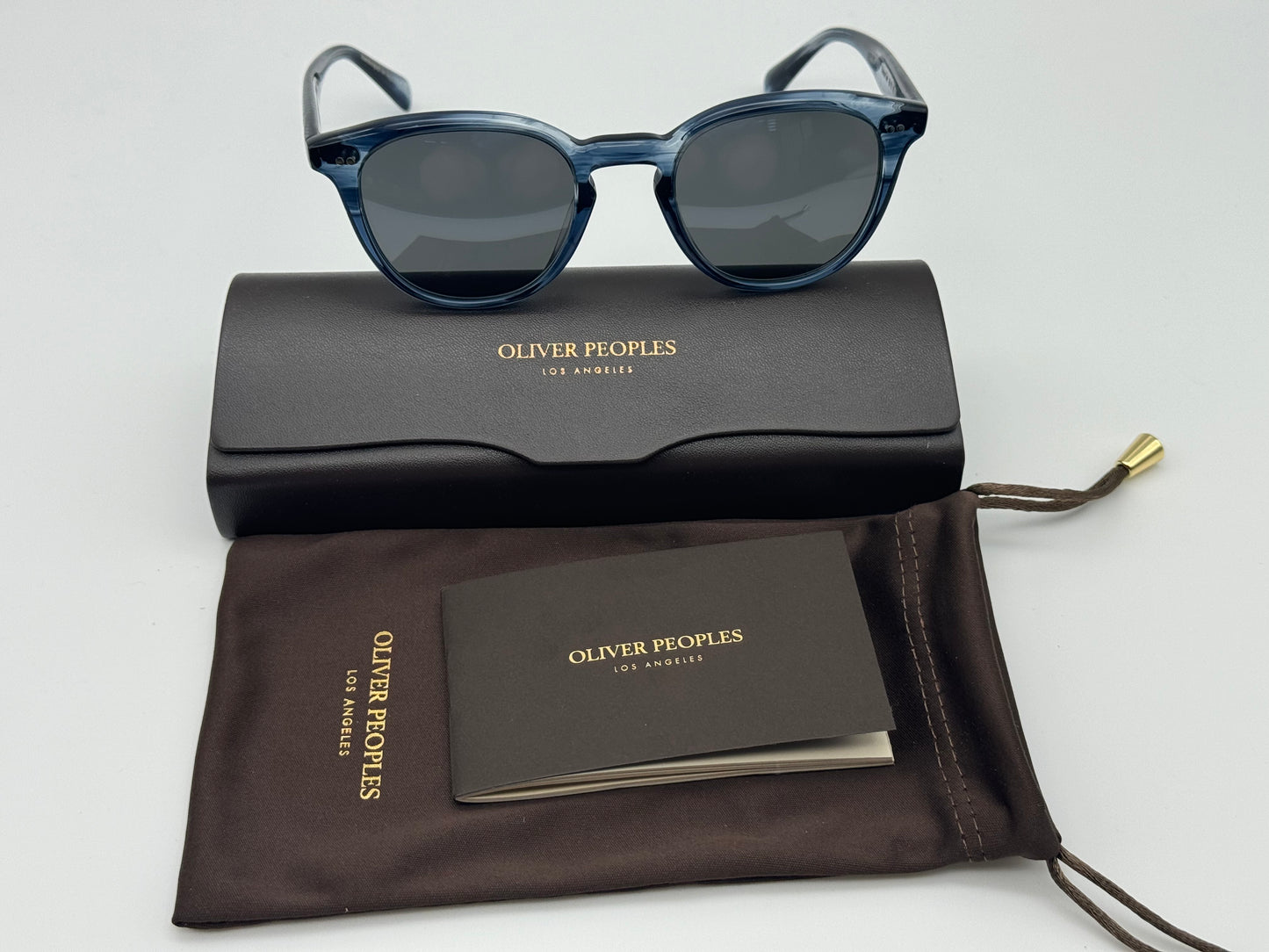 Oliver Peoples Desmon Sun 48mm Dark Blue VSB / Carbon Gray OV 5454 SU 1730R5 Italy NEW