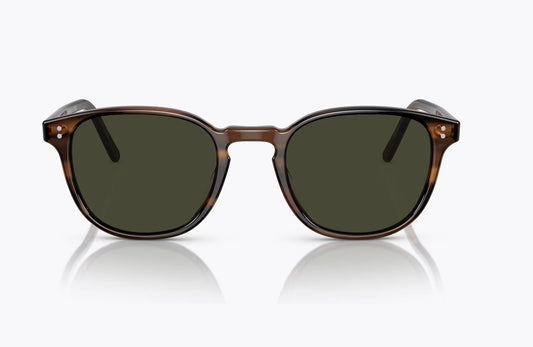 Oliver Peoples Fairmont Sun 49mm Tuscany Tortoise / Green Polarized OV52195 1724P1 Italy NEW