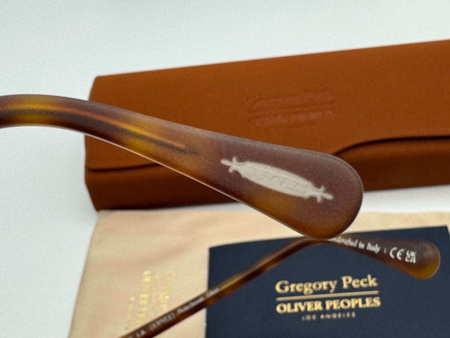 Oliver Peoples Gregory Peck 50mm Semi Matte LBR Indigo OV 5217 1483R8 Italy NEW