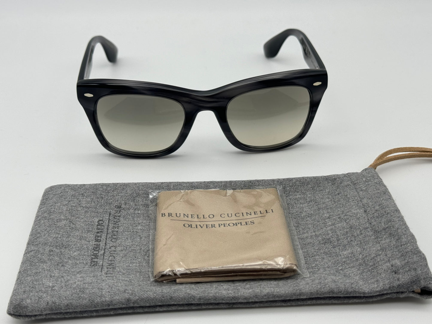 Oliver Peoples Mr Brunello 50mm OV 5497 166132 Brunello Cucinelli Charcoal Tortoise / Shale Gradient Missing Box