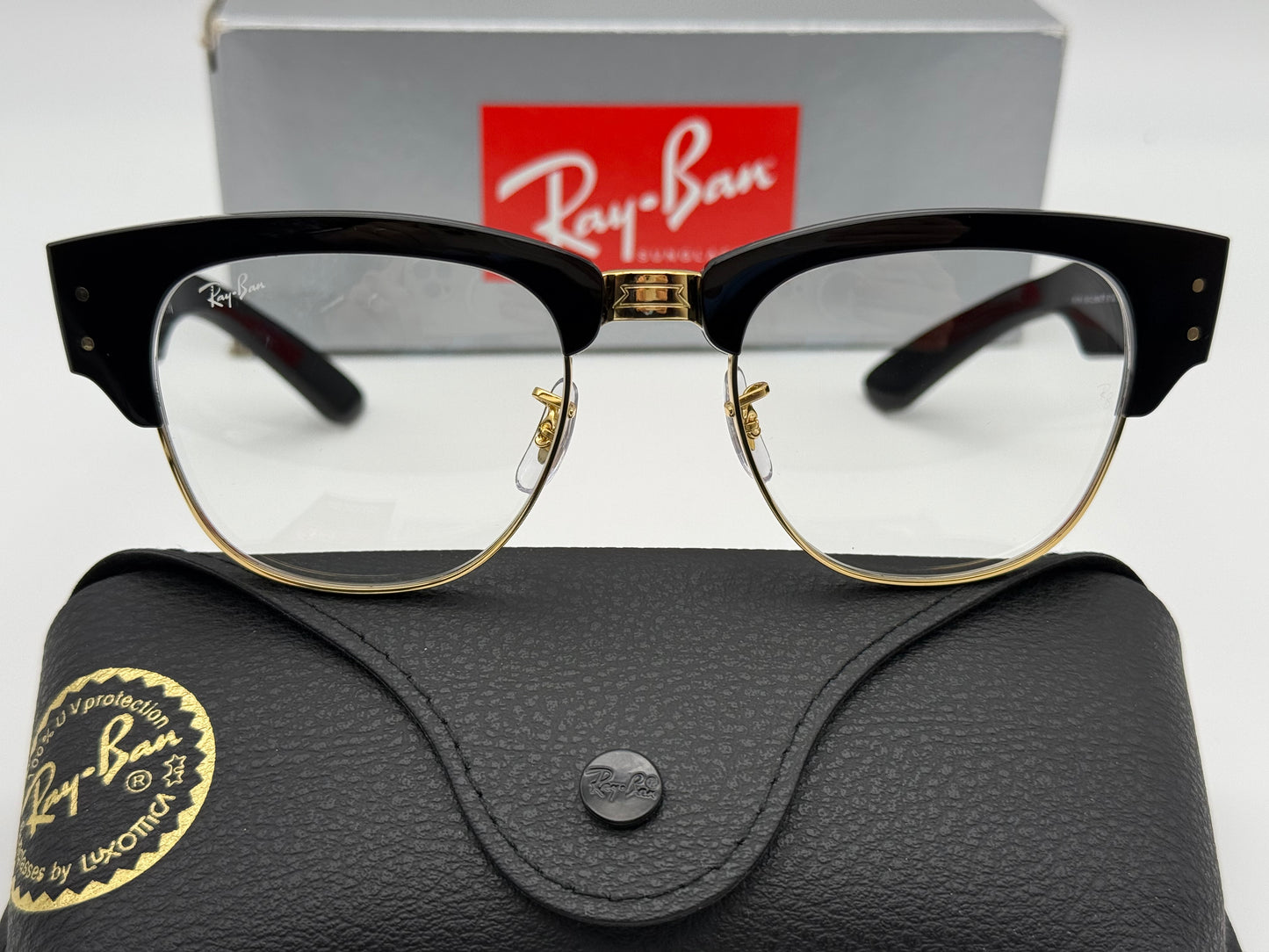 Ray-Ban Mega Clubmaster 53mm Transitions Photochromic Sapphire RB 0316 901 / GG Italy Read Description