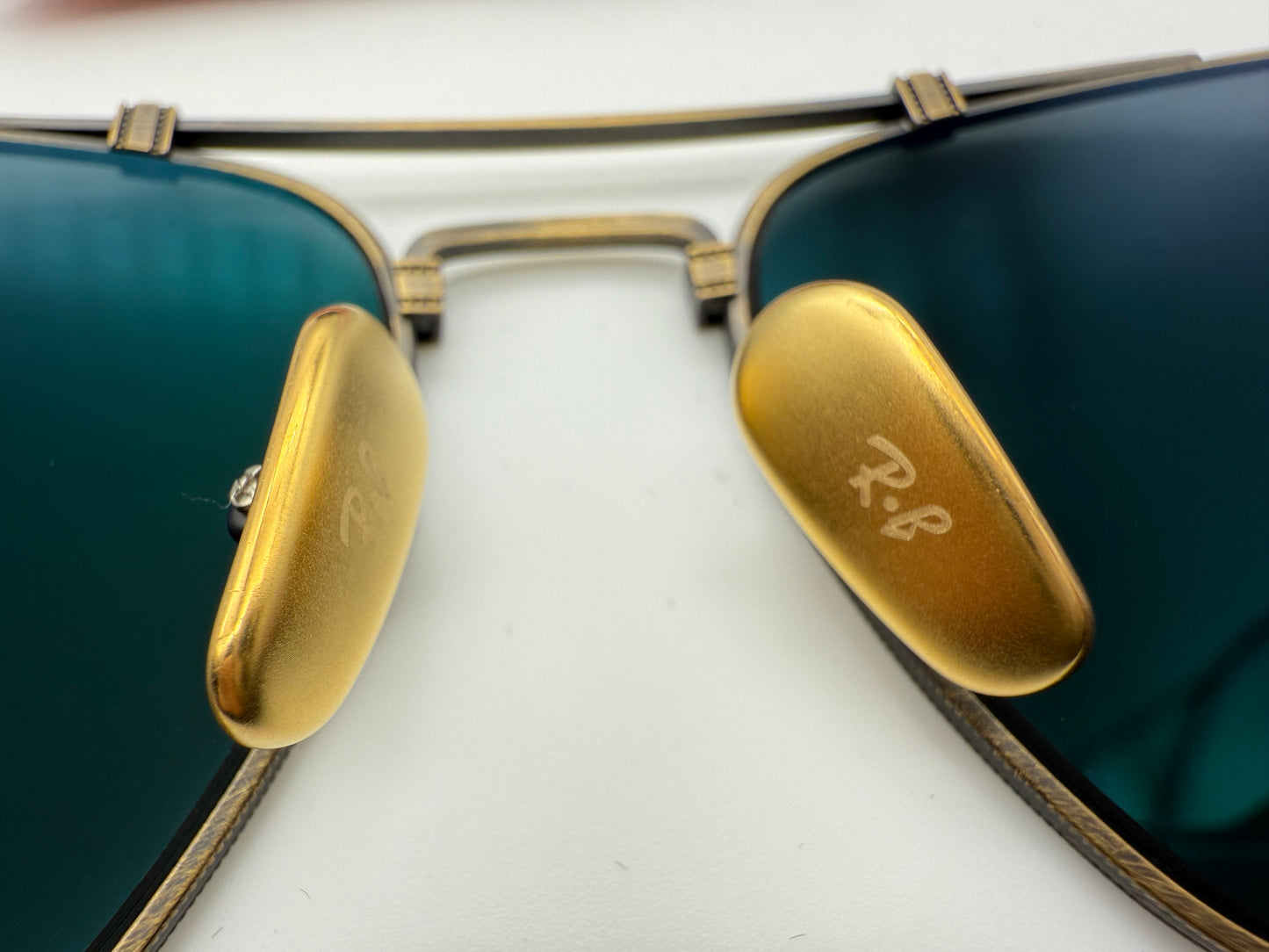 Ray-Ban Caravan Titanium 58mm Antique Gold / Gray Special Edition RB 8136 913757 Japan NEW