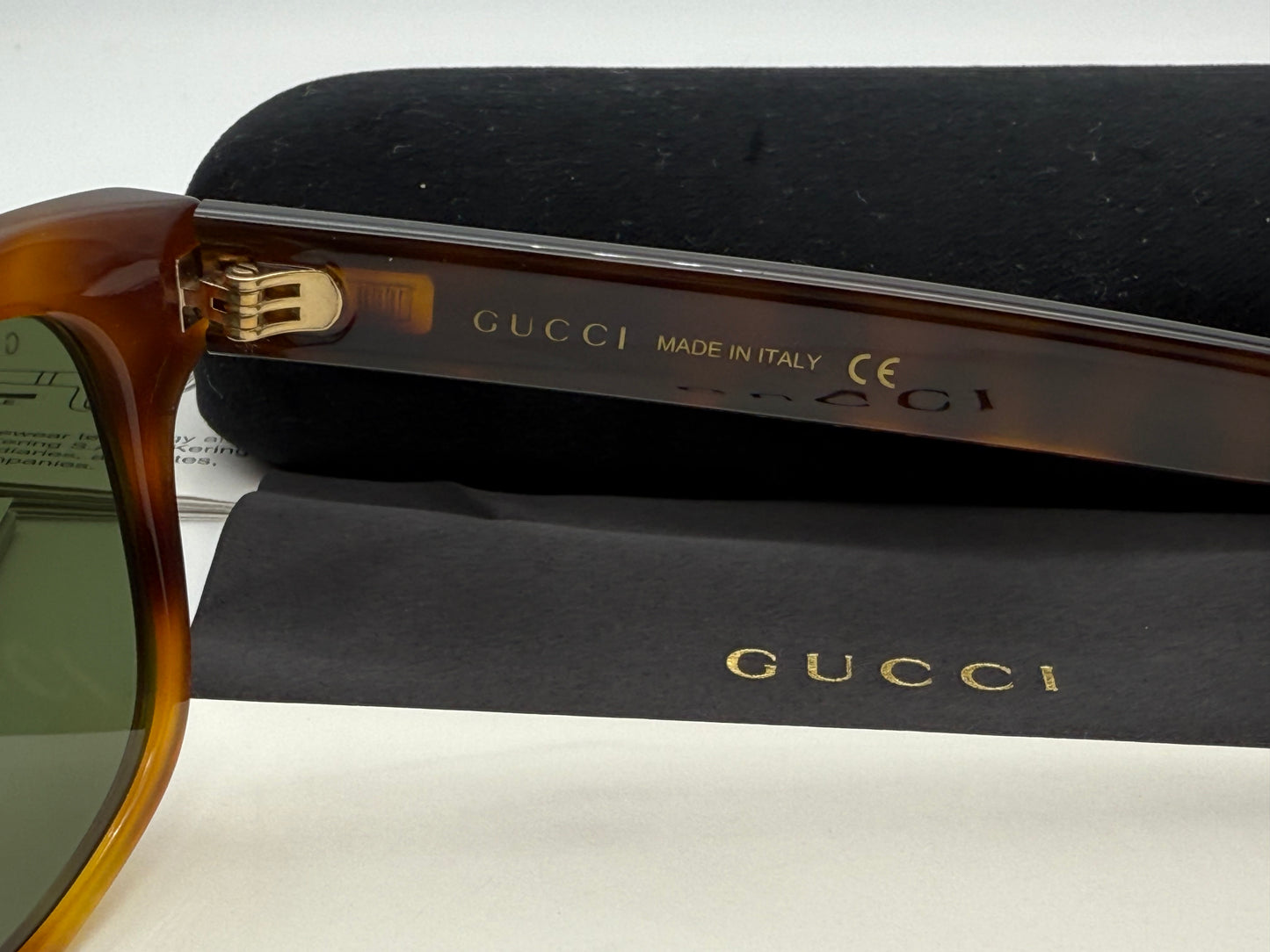 Gucci Wayfarer 53mm Sunglasses GG 0044SA 006 Italy NEW