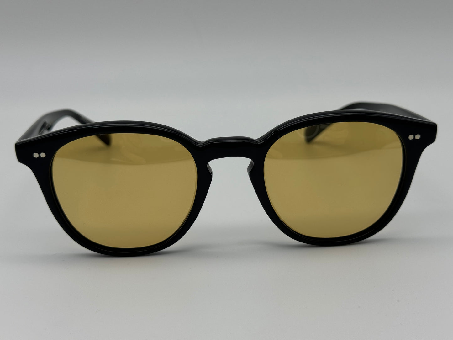 Oliver Peoples Desmon Sun 50mm Black / Mustard OV 5454 10050F Italy NEW