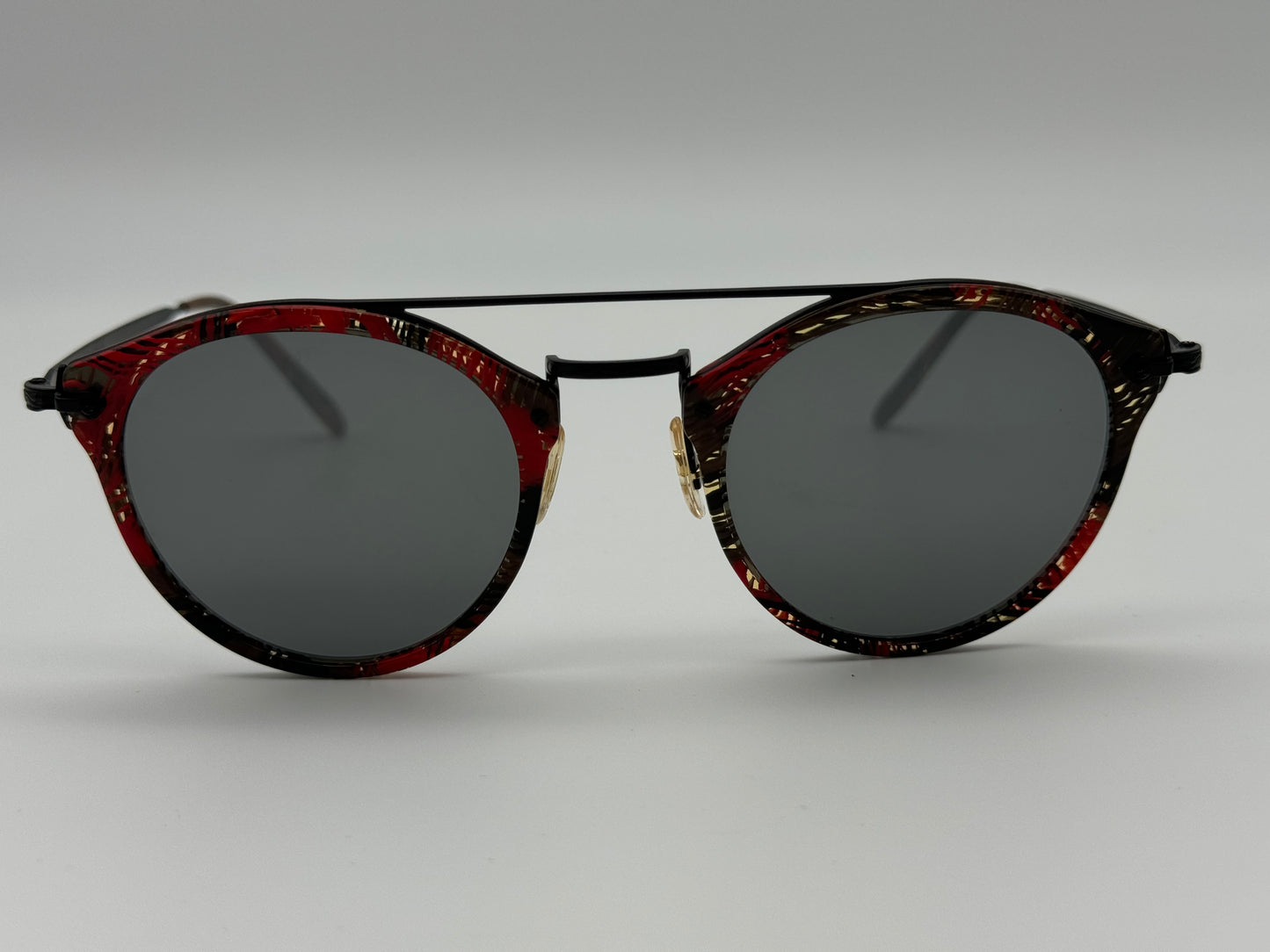 Oliver Peoples ALAIN MIKLI REMICK 50mm Sunglasses OV5349S Black Palmier Red Tropical Frame Only Preowned