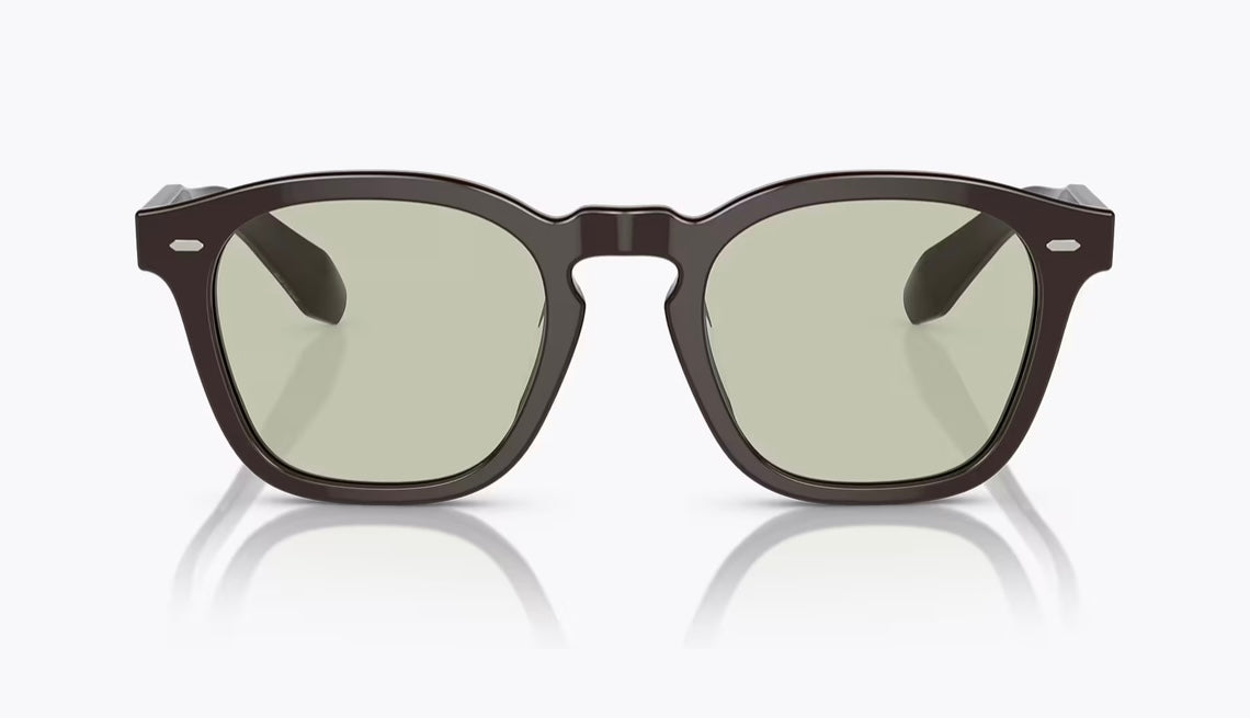 Oliver Peoples N.03 49mm Kuri Brown / Green Wash 0nly Collection OV 5527 Preowned