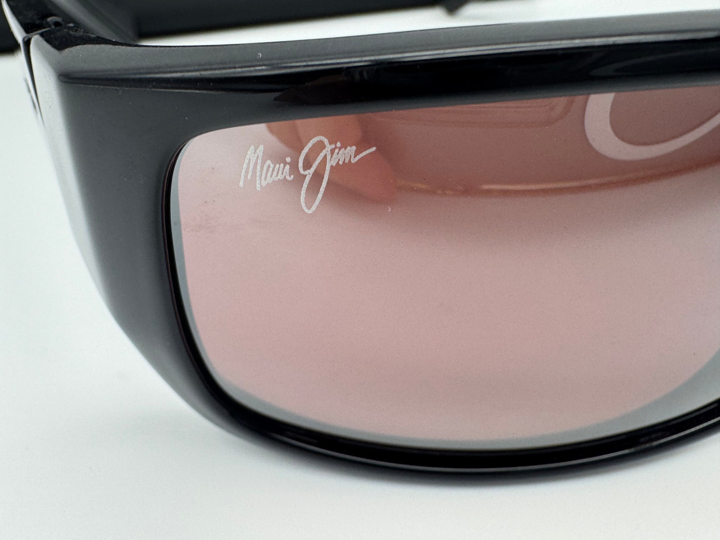 Maui Jim Wassup 60.5mm Black / Maui Rose Polarized MJ 123 - 02 NEW missing box