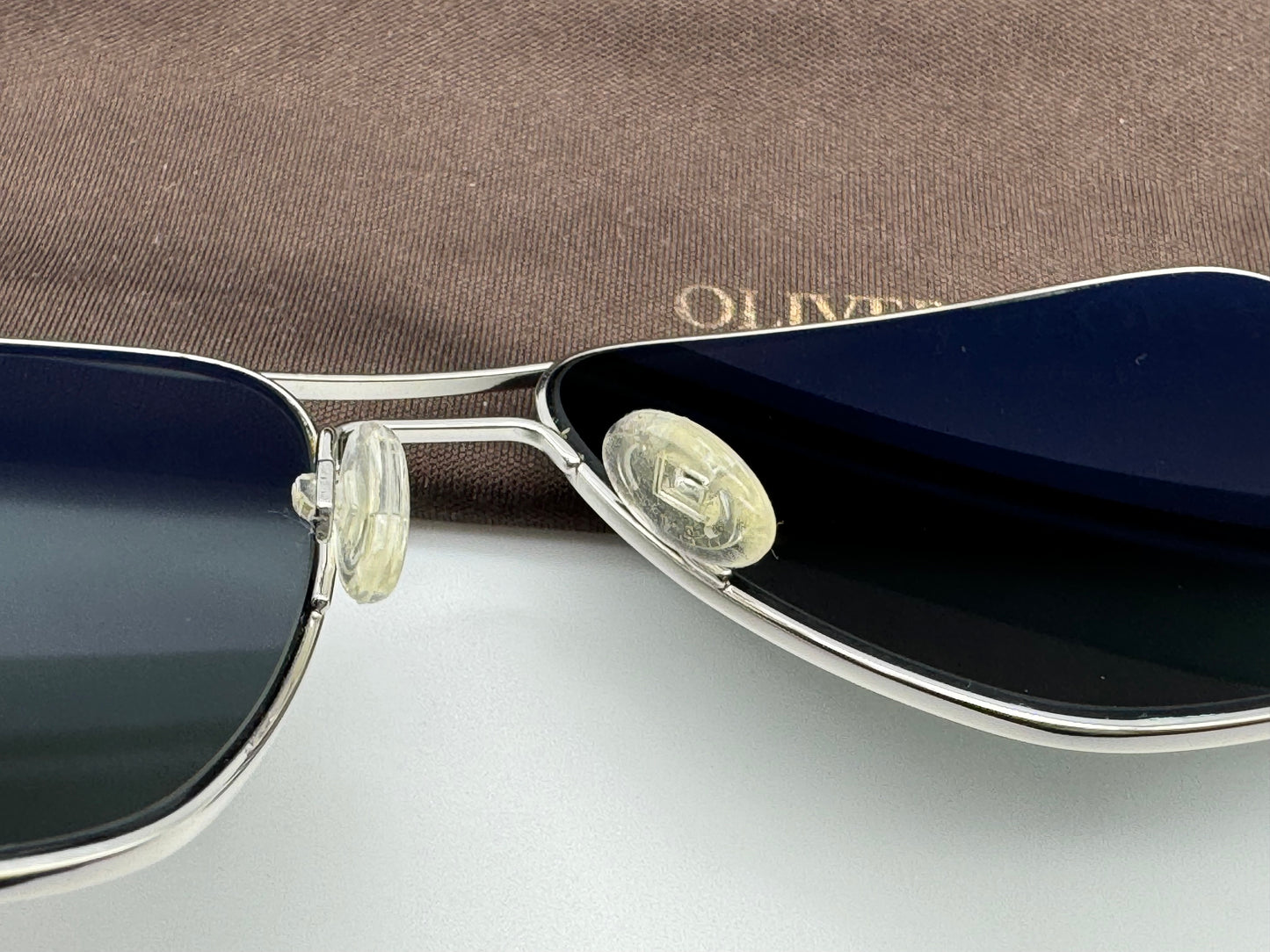 Oliver Peoples Clifton 58mm OV 1150 Midnight Express VFX Polarized Glass Lens 5036 / P2 Italy Preowned