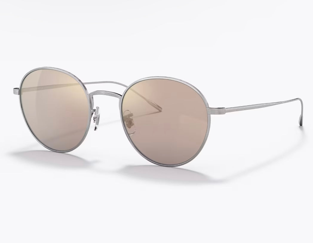 Oliver Peoples Altair 50mm Silver / Chrome Taupe Photochromic OV 1306 50365D Titanium Japan NEW