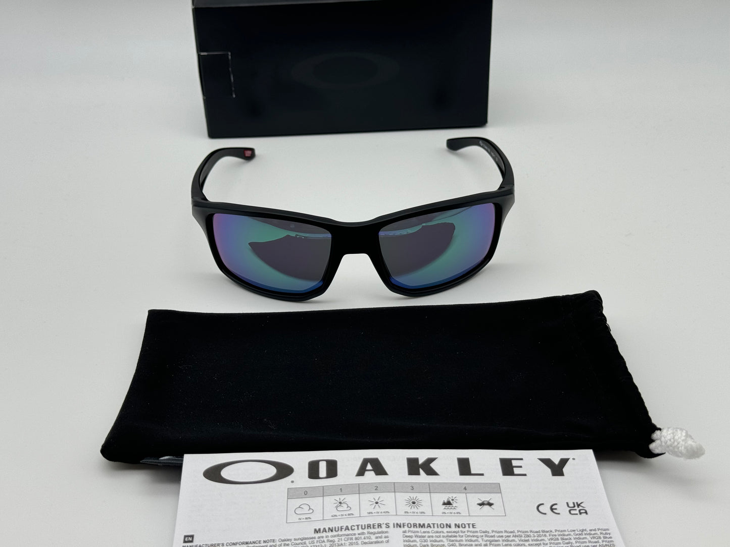 Oakley Gibston 60mm Matte Black / Prizm Jade 944915 Made in USA