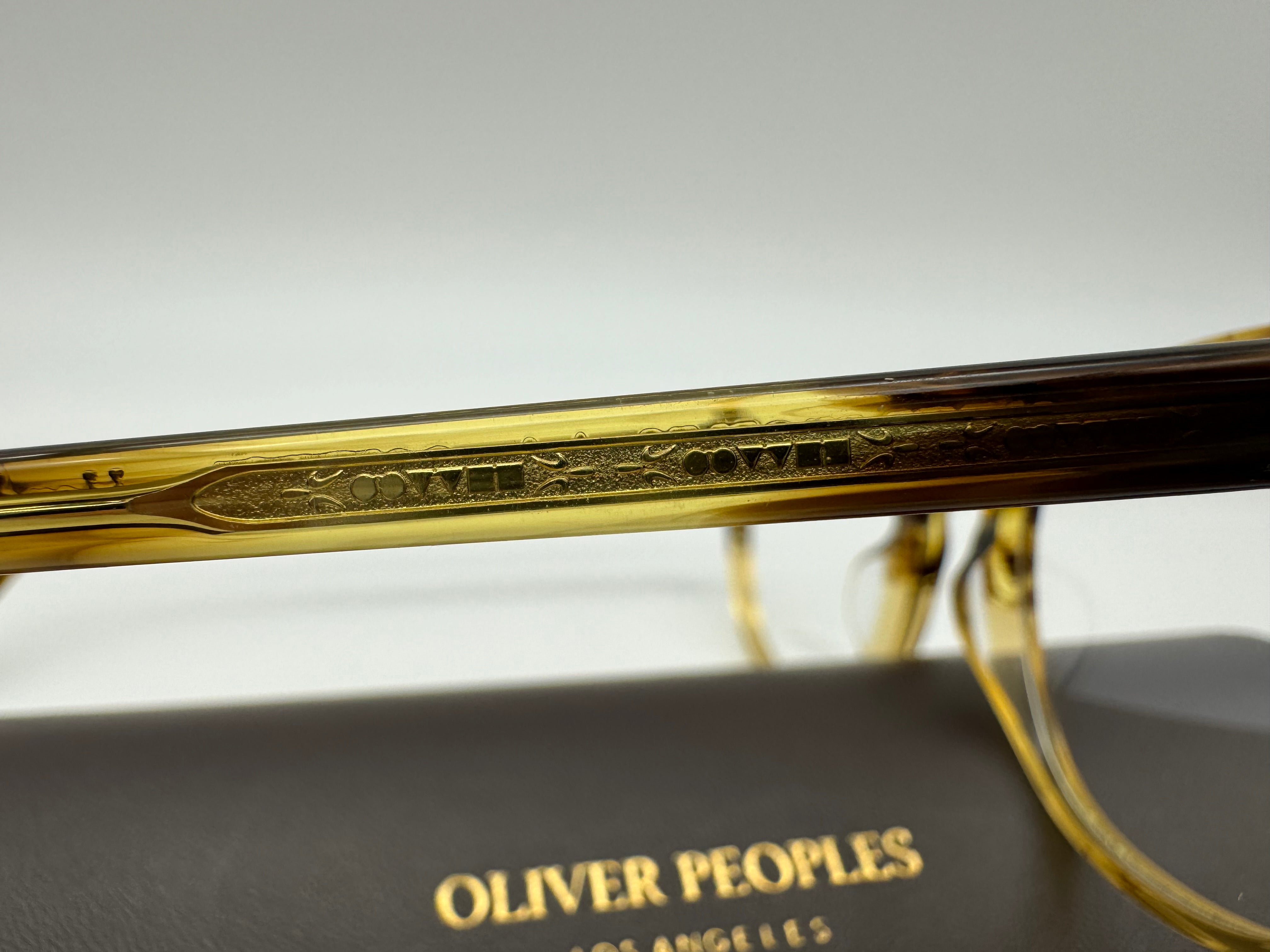 Oliver Peoples Fairmont 49mm Canarywood Gradient Eyeglasses OV 5219 1703  Italy NEW