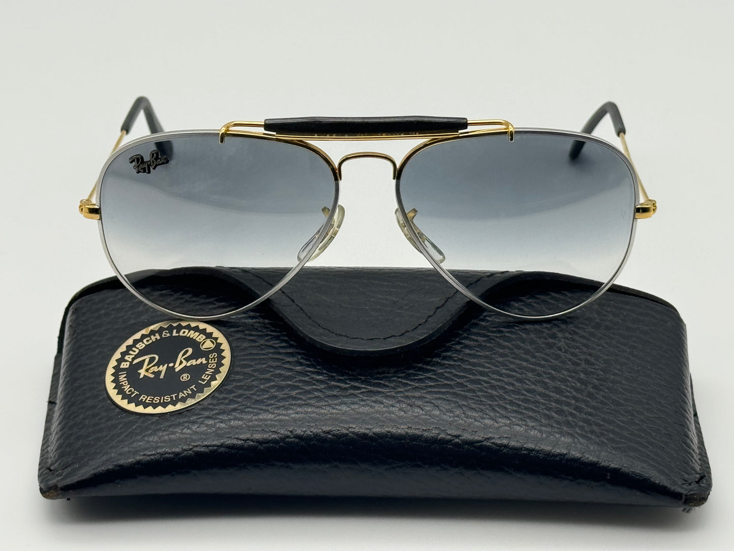 Ray-Ban Precious Metals Outdoorsman 58mm W0554 Gold Platinum Photochromic Vintage B&L