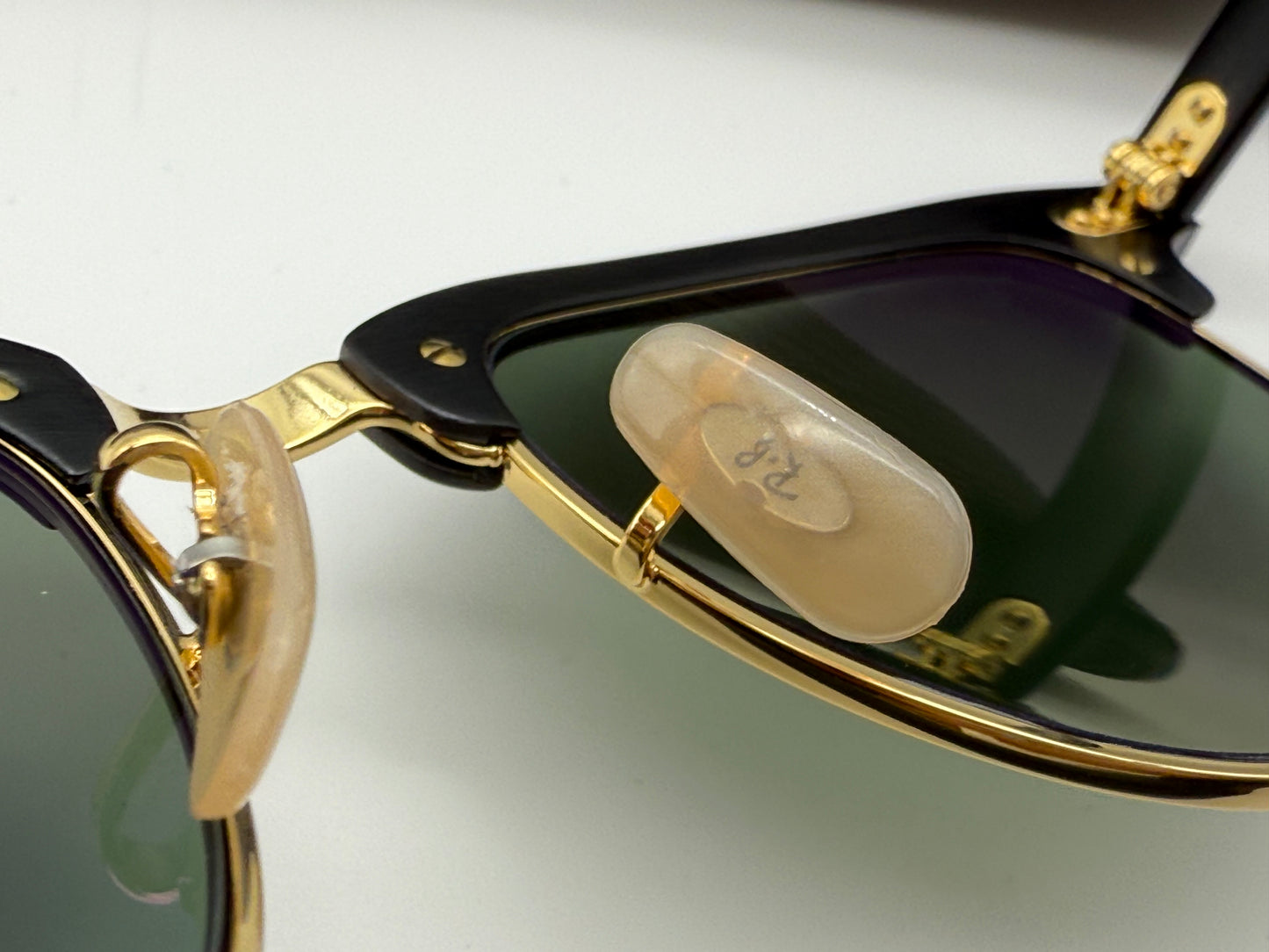 Ray-Ban Clubmaster Aluminum 51mm RB 3507 Polarized G 15 Black / Gold NEW