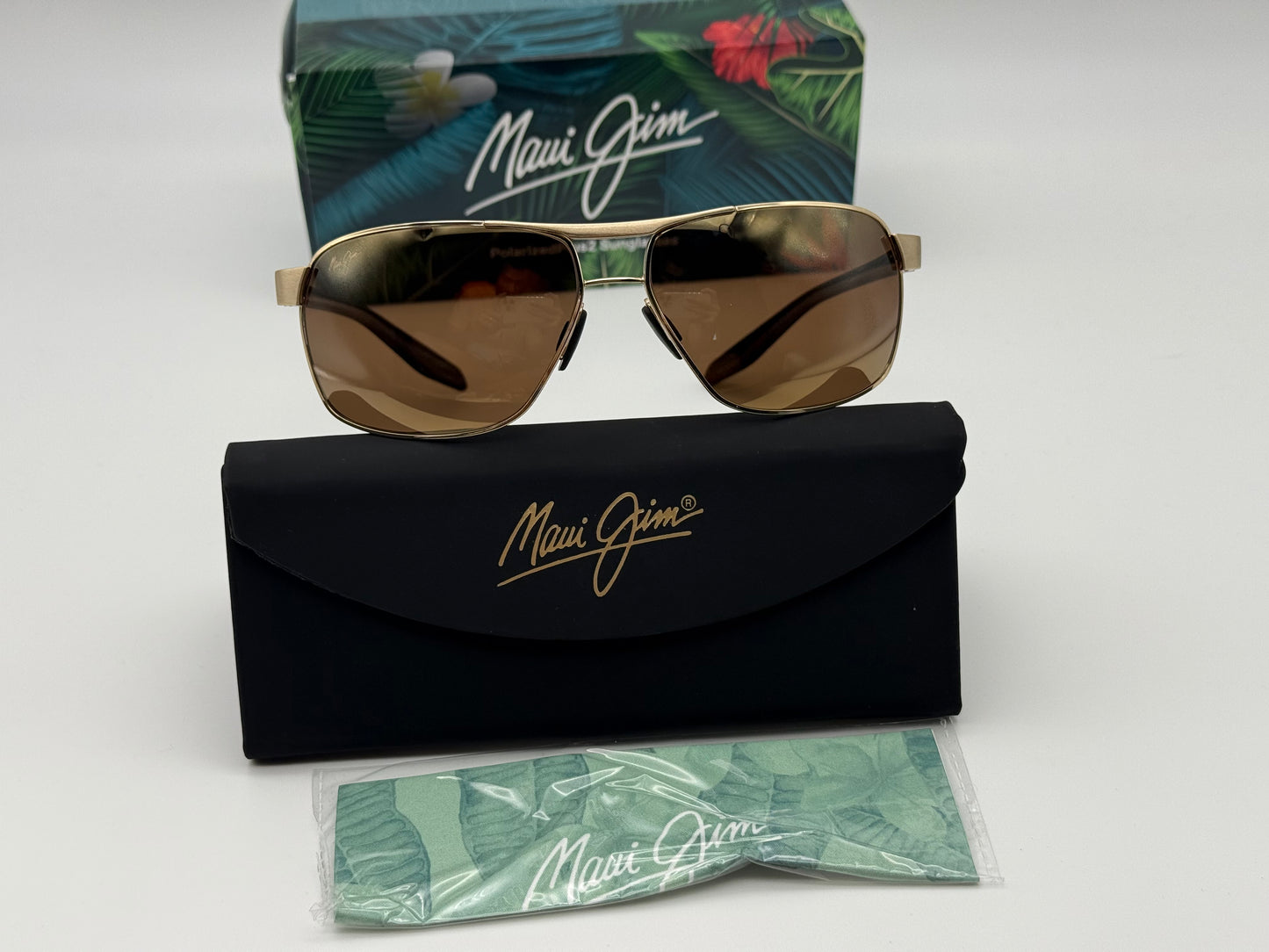 Maui Jim The Bird 61.5mm HCL Bronze / Gold Italy Open Box