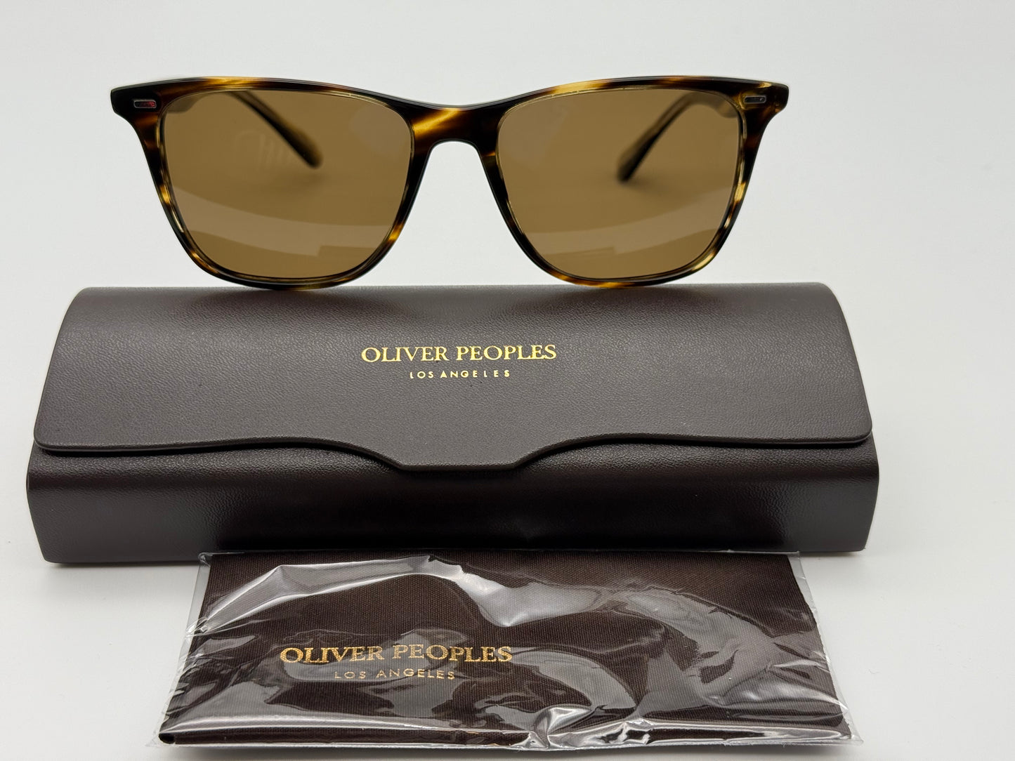 Oliver Peoples Ollis Sun 54mm OV 5437SU Cocobolo/True Brown Polarized 1003/57 made in Italy Sunglasses Preowned