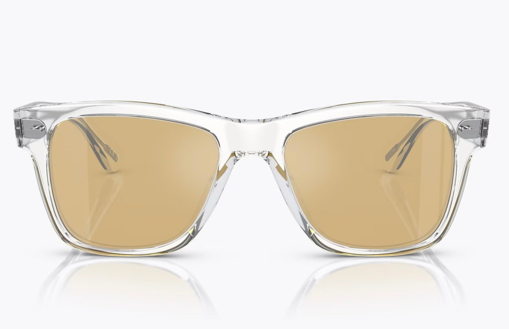 Oliver Peoples Oliver Sun 51mm Limited Edition Crystal / Mustard OV 5393 US 11010F Italy NEW