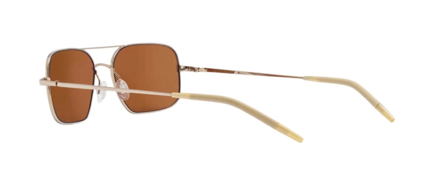 Oliver Peoples Victory G 55 Gold / Cognac Burn Notice Michael Weston Rare Polarized Missing Box