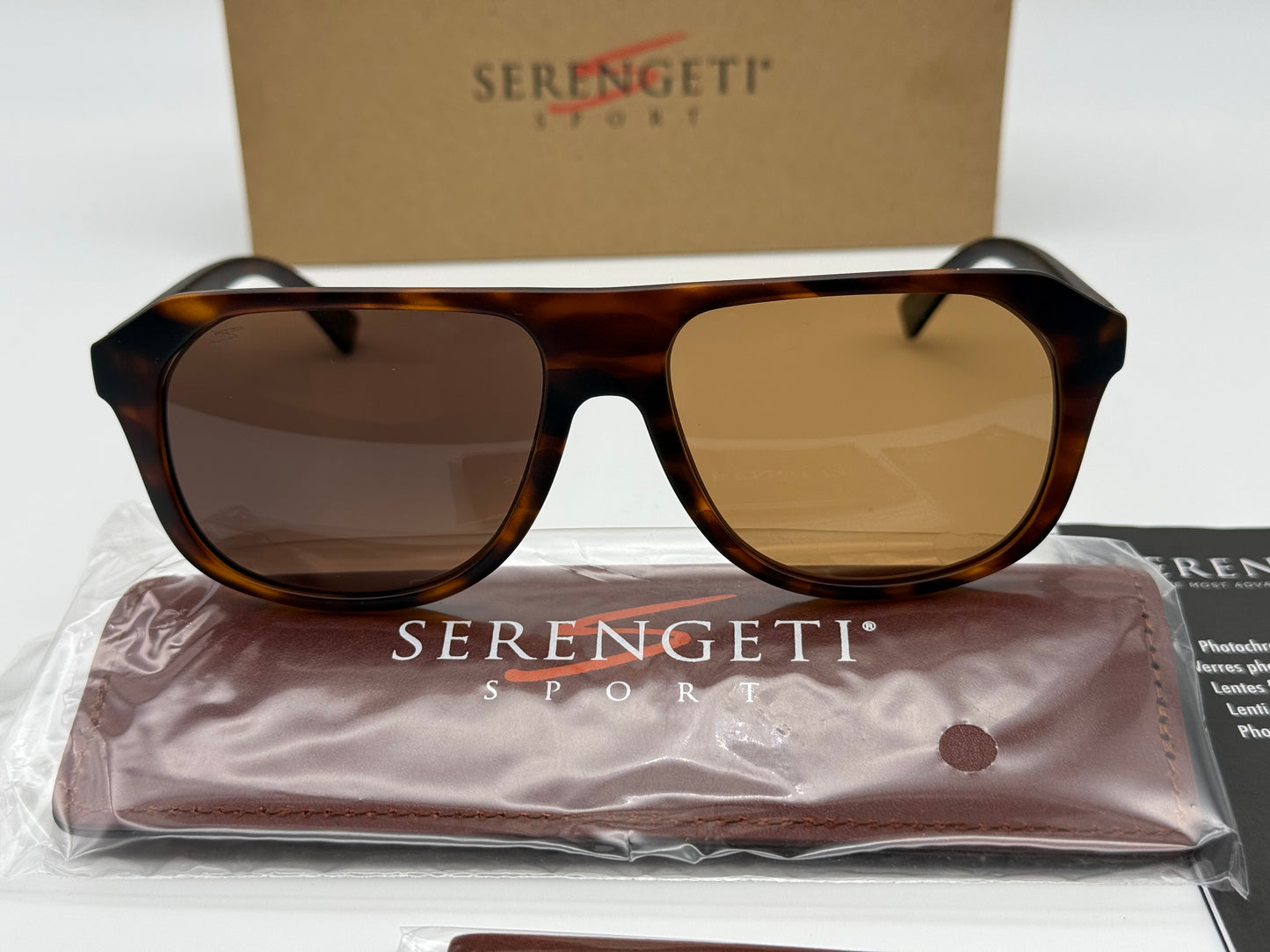 Serengeti Oatman 57mm SS 535002 Matte Classic Tortoise Spirit Polarized Drivers Italy NEW