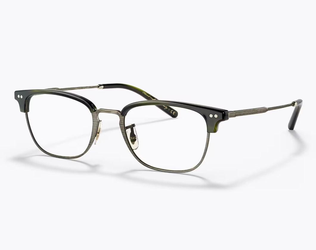 Oliver Peoples Kesten OV5468 1680 49-19 Antique Gold/Emerald Bark NEW Italy