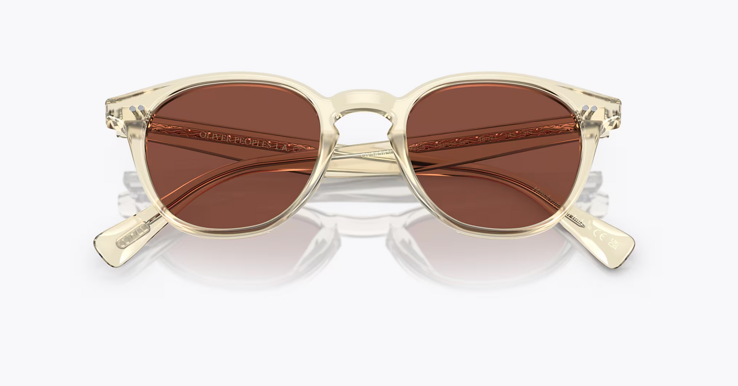 Oliver Peoples Desmon Sun 50mm Limited Edition Pale Citrine / Burgundy OV 5454 1692C5 Italy NEW