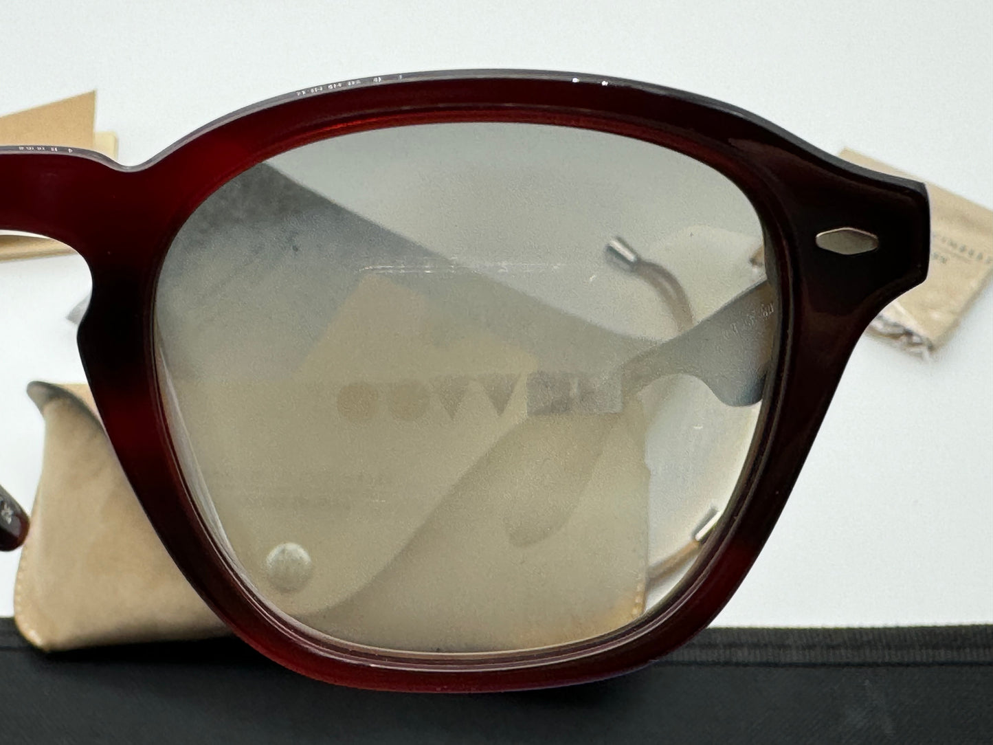 Oliver Peoples Peppe 48mm Bordeaux Bark / Shale Gradient OV 5517 167532 Brunello Cucinelli Italy NEW