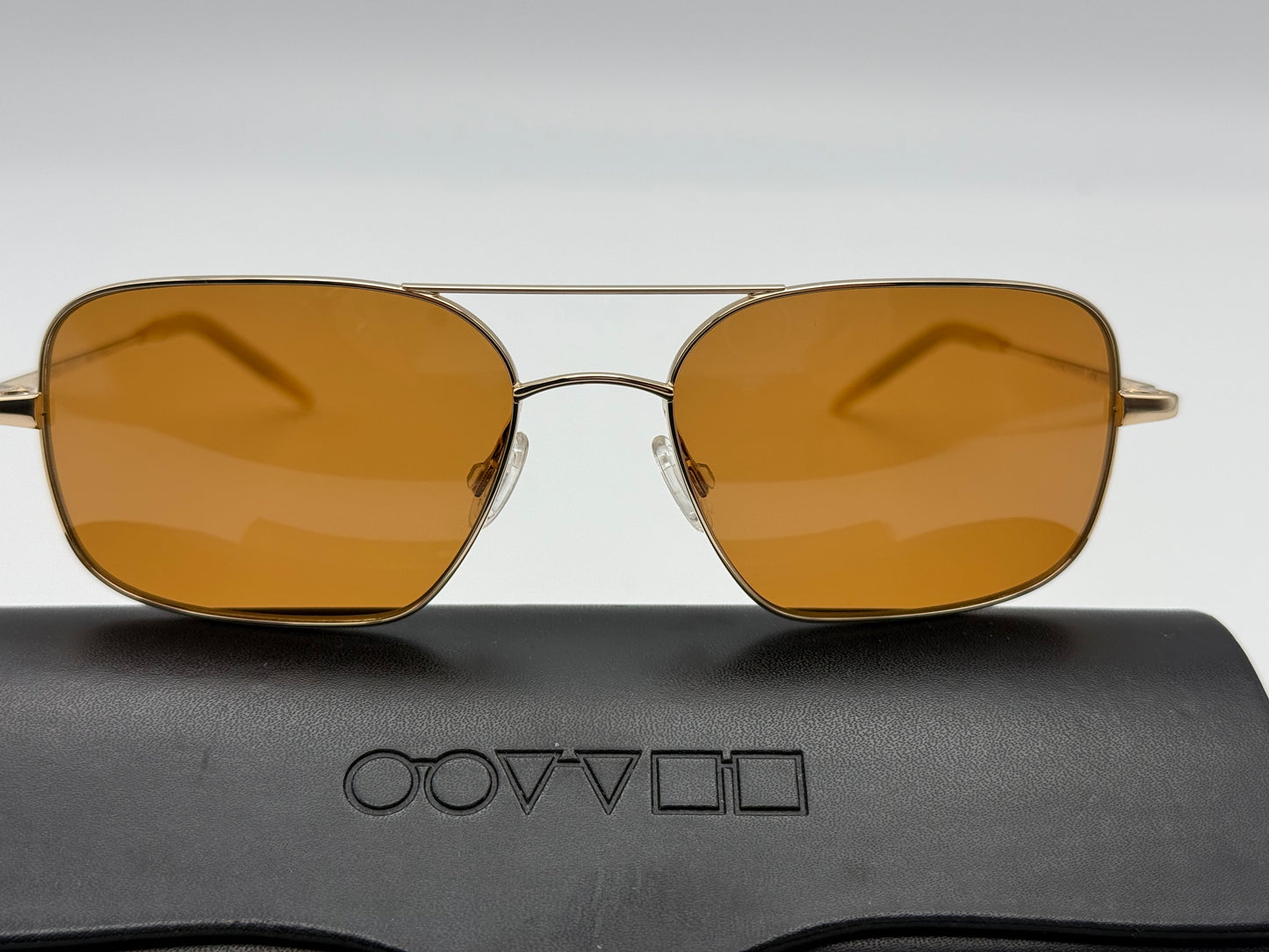 Oliver Peoples Victory 55mm Gold / Cognac VFX Lens Burn Notice First Gen (2003) Japan Polarized Missing Box