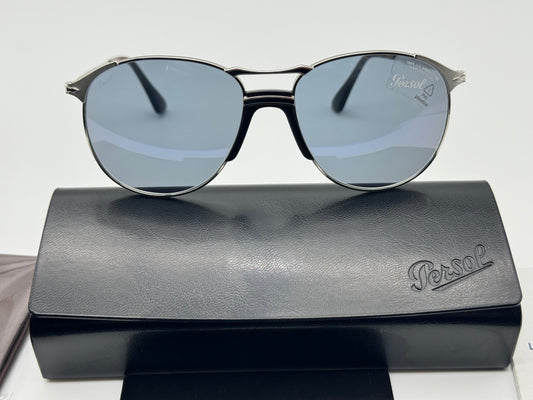 Persol PO 2649 55mm Silver / Light Blue 518 / 56 Italy NEW