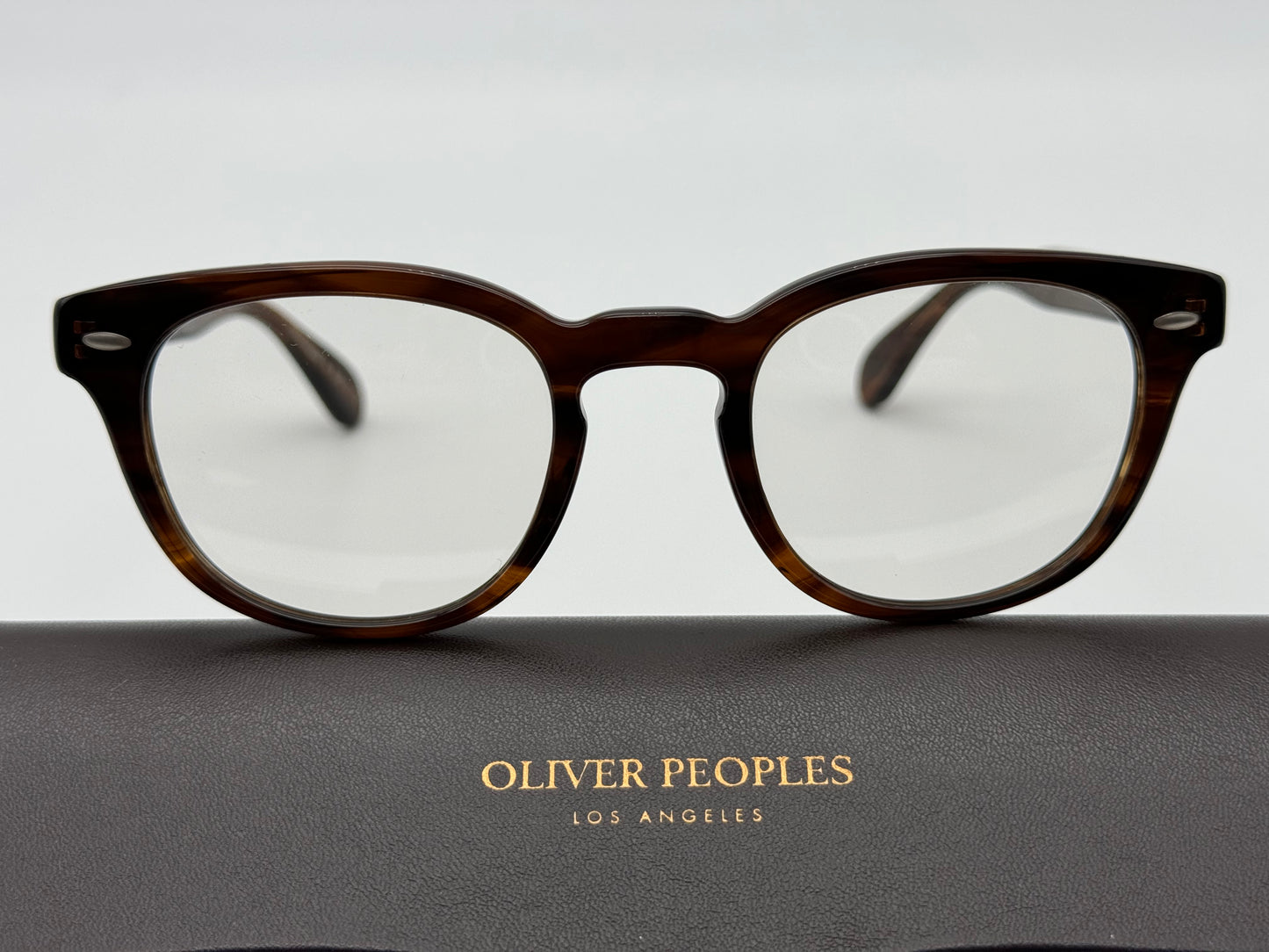 Oliver Peoples Sheldrake 47mm Blue Light Filter / Tuscany Tortoise OV 5036 Italy NEW