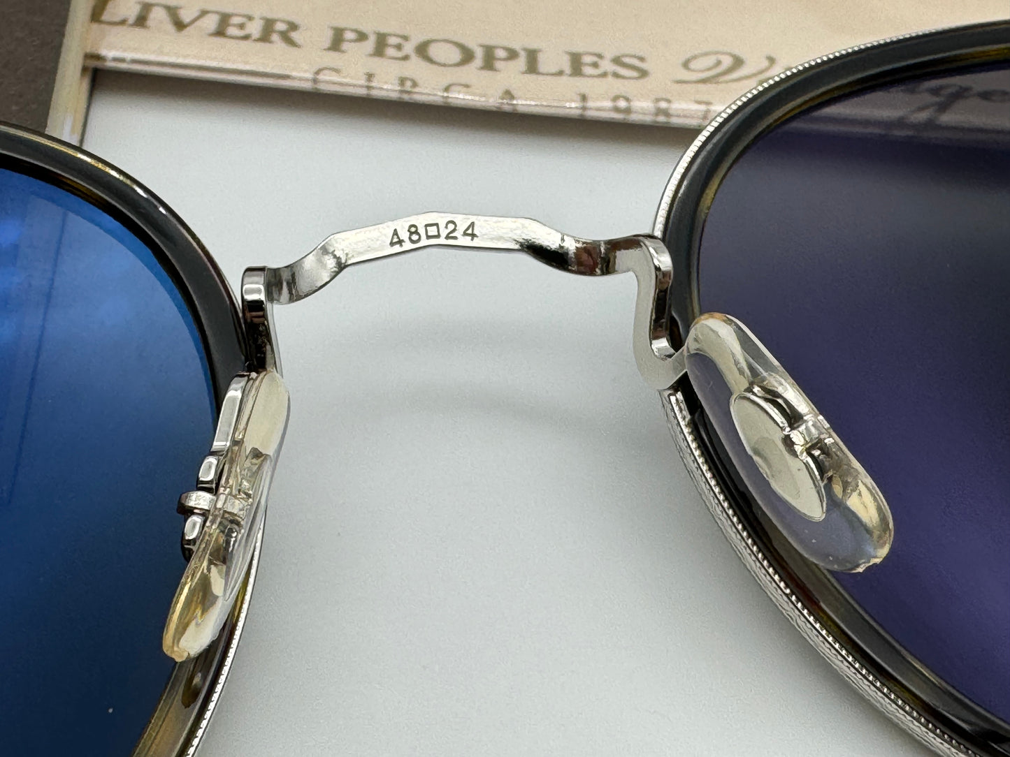 Oliver Peoples MP-2 48mm Black / 362 Gradient Silver / Carbon Gray 5036R5 NEW