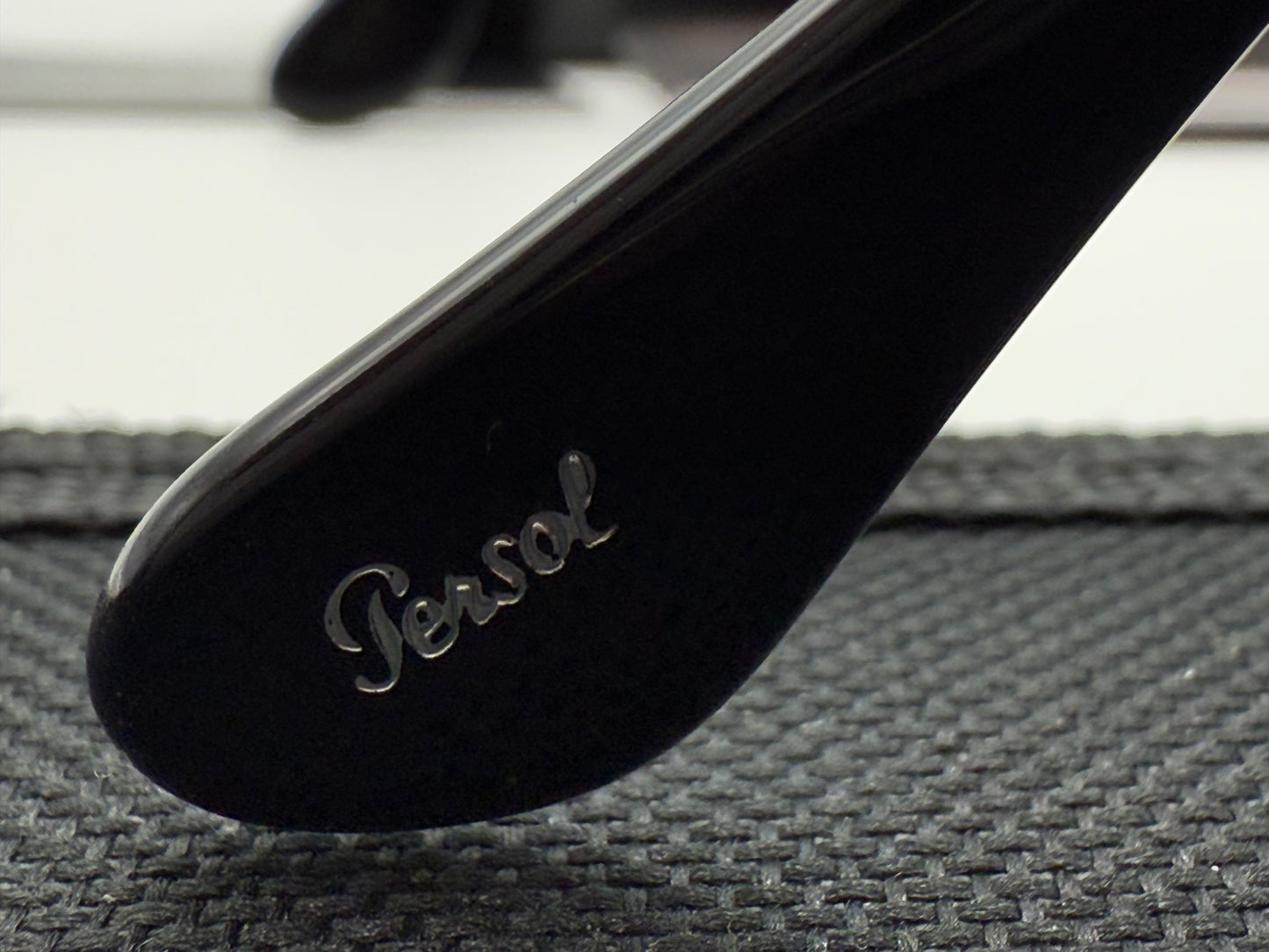 Persol Jean 57mm PO 3310 95 / 31 Black / Green Crystal Hand made in Italy NEW