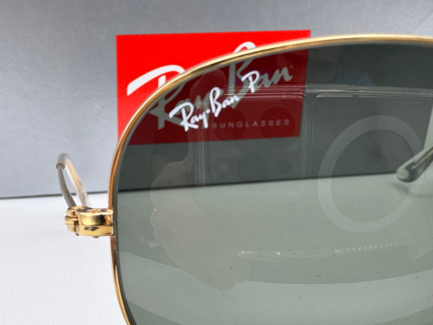 Ray-Ban Aviator 55mm RB 3025 Gold / G-15 Polarized 001/58 Italy NEW