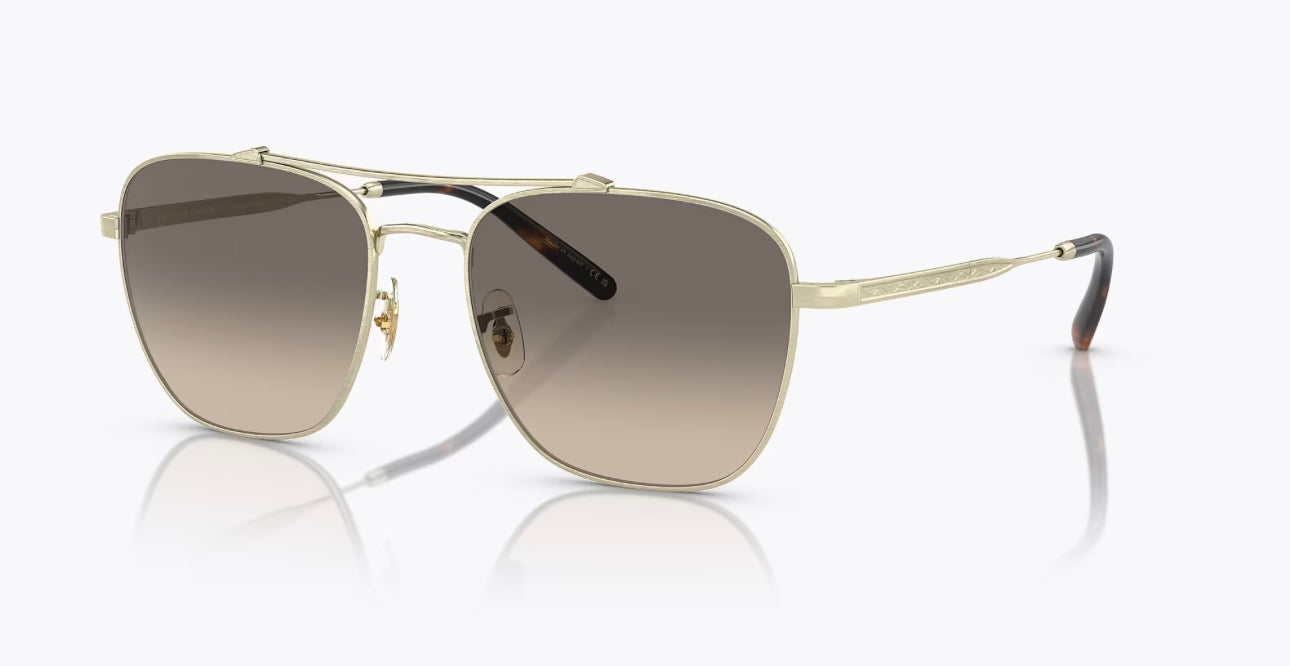 Oliver Peoples Marsan 55mm Brunello Cucinelli OV 1322 ST 525232 Titanium Brushed Gold / Shale Gradient Japan NEW