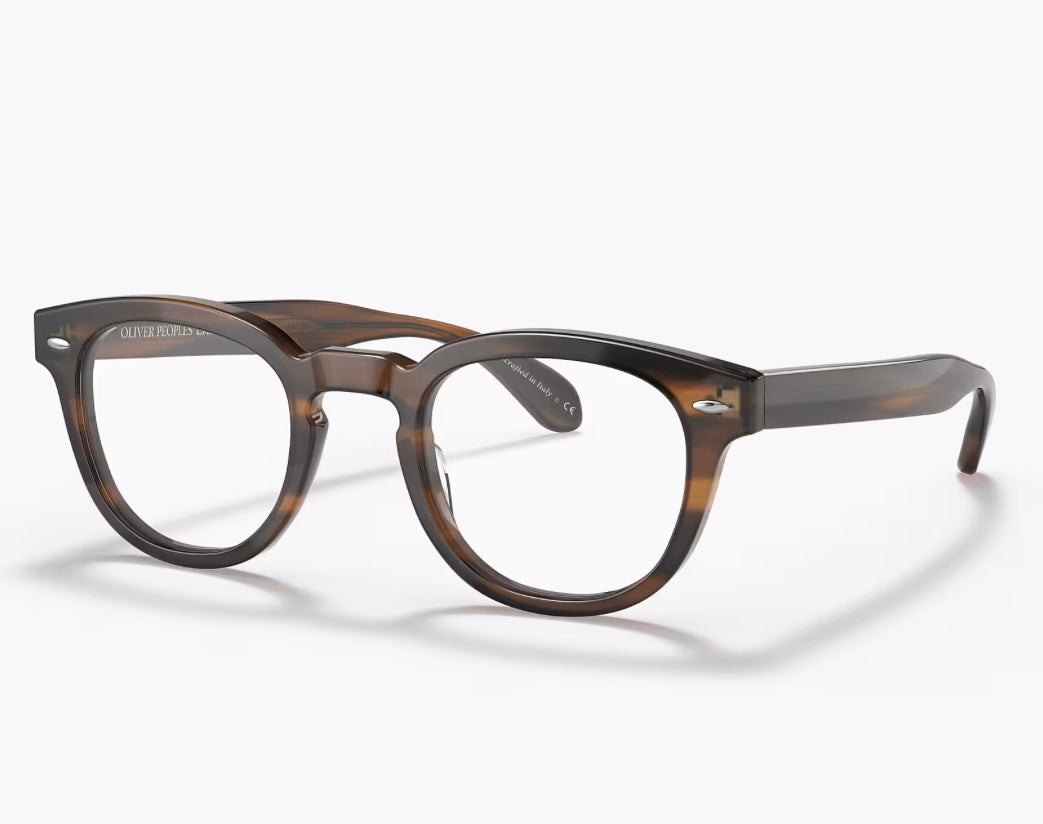 Oliver Peoples Sheldrake 47mm Blue Light Filter / Tuscany Tortoise OV 5036 Italy NEW