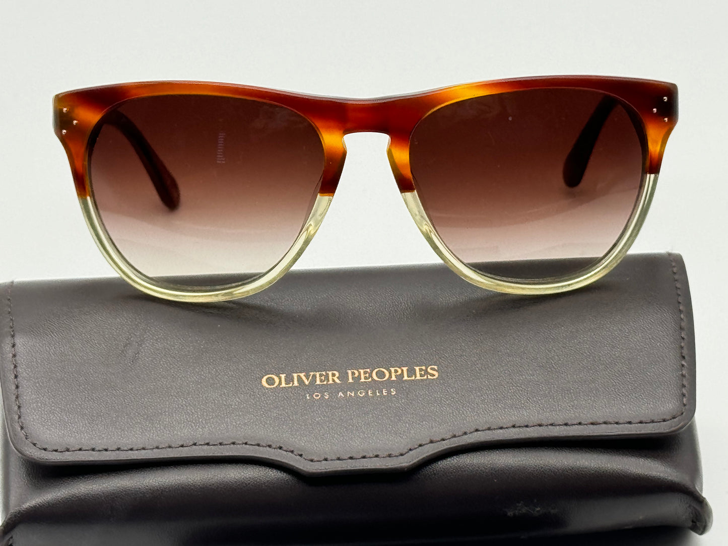 Oliver Peoples Daddy B 58mm OV5091S 1239/13 T58 Amber Tortoise Buff Gradient PREOWNED