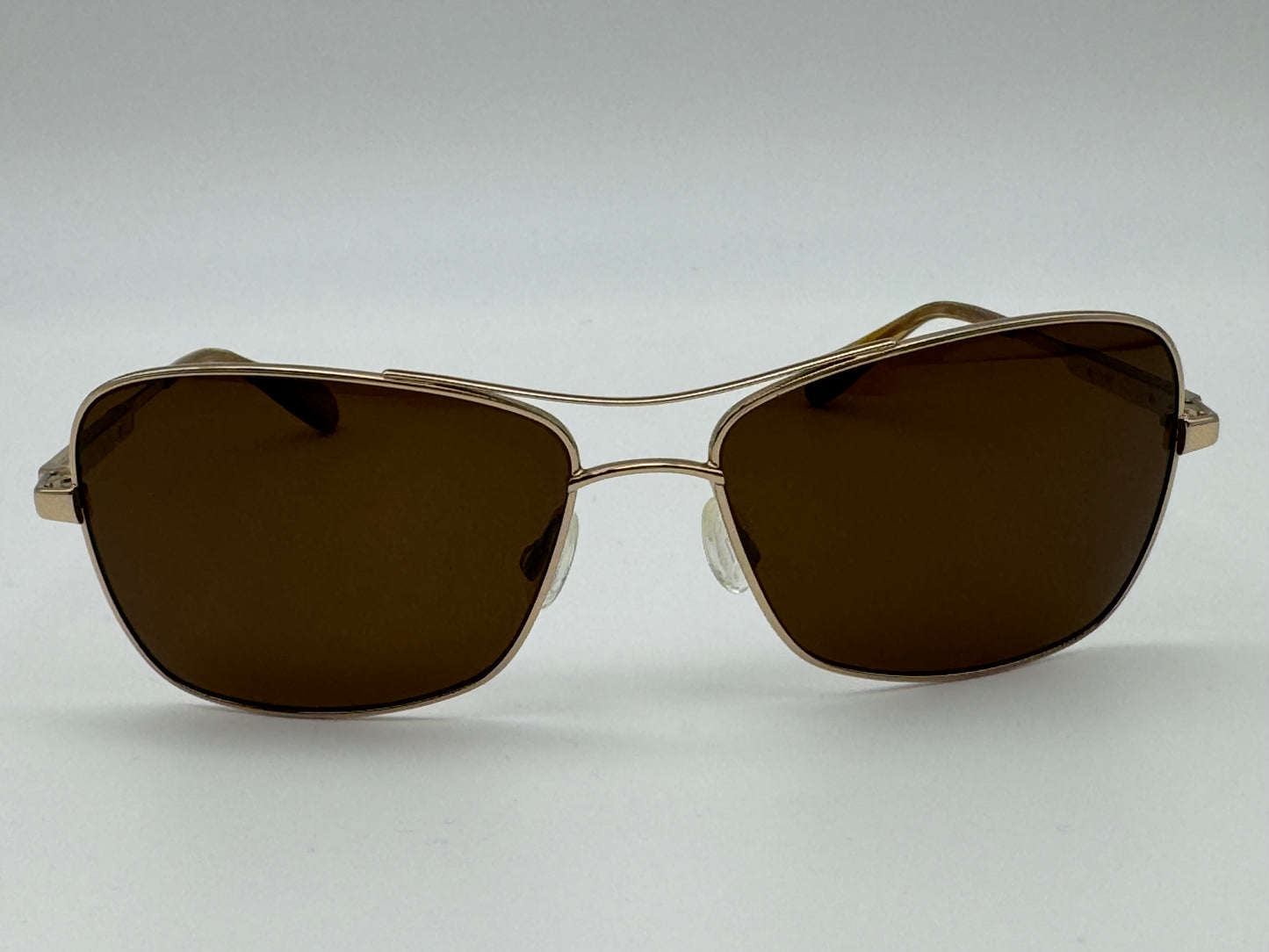 Oliver Peoples Sanford 57mm OV 1130 5132 / R9 VFX Polarized Lens Gold / Java Japan Preowned