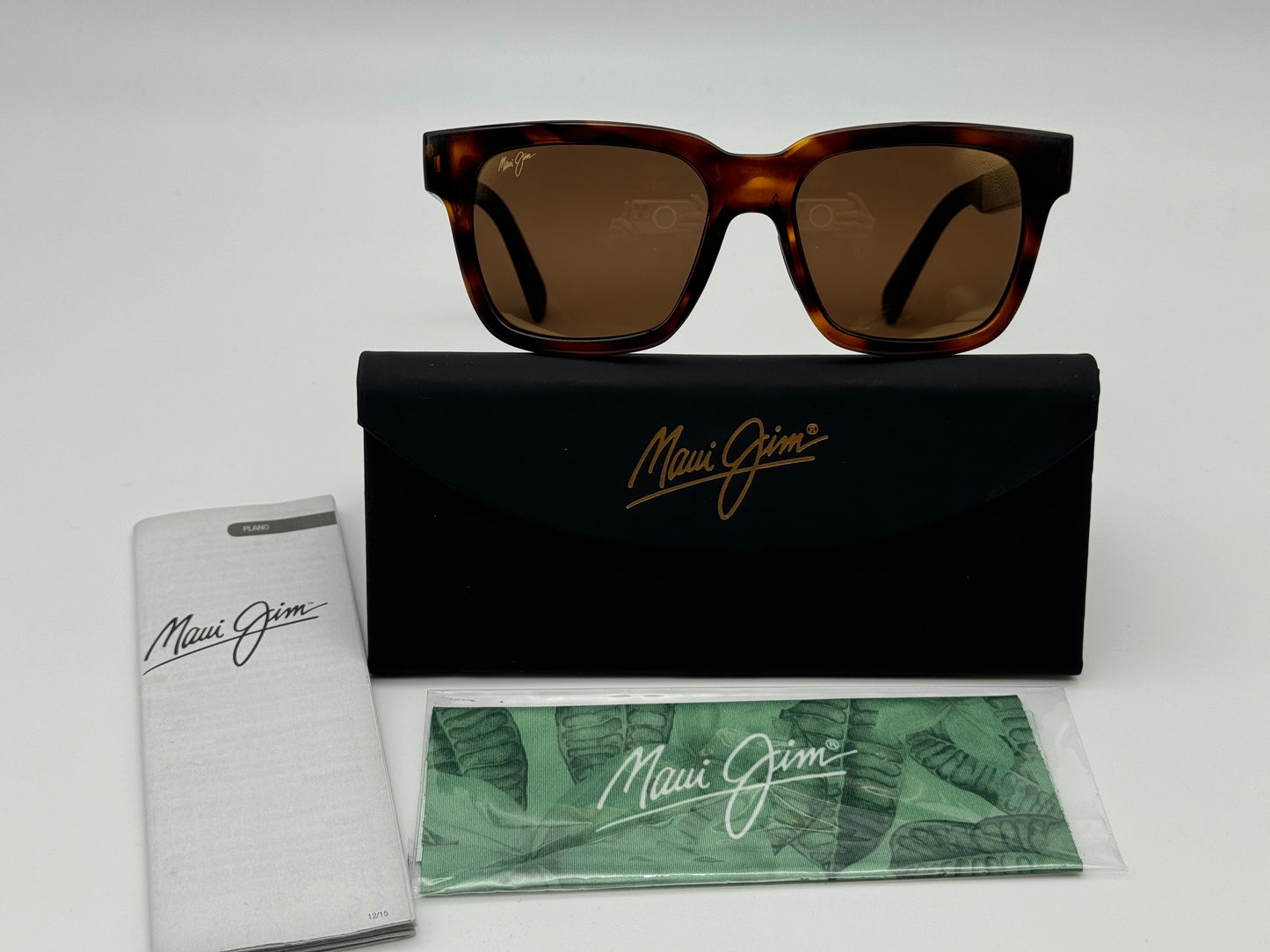 Maui Jim Mongoose 54mm Tortoise / HCL Bronze Mirror STG 540-10 Polarized Italy NEW