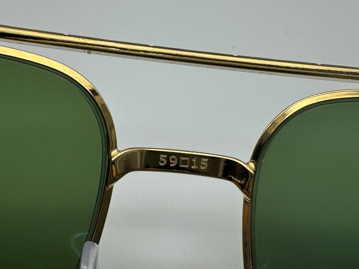 Ray-Ban RB 3796 59mm Gold / Dark Green Chromance Polarized 9196P1 Preowned