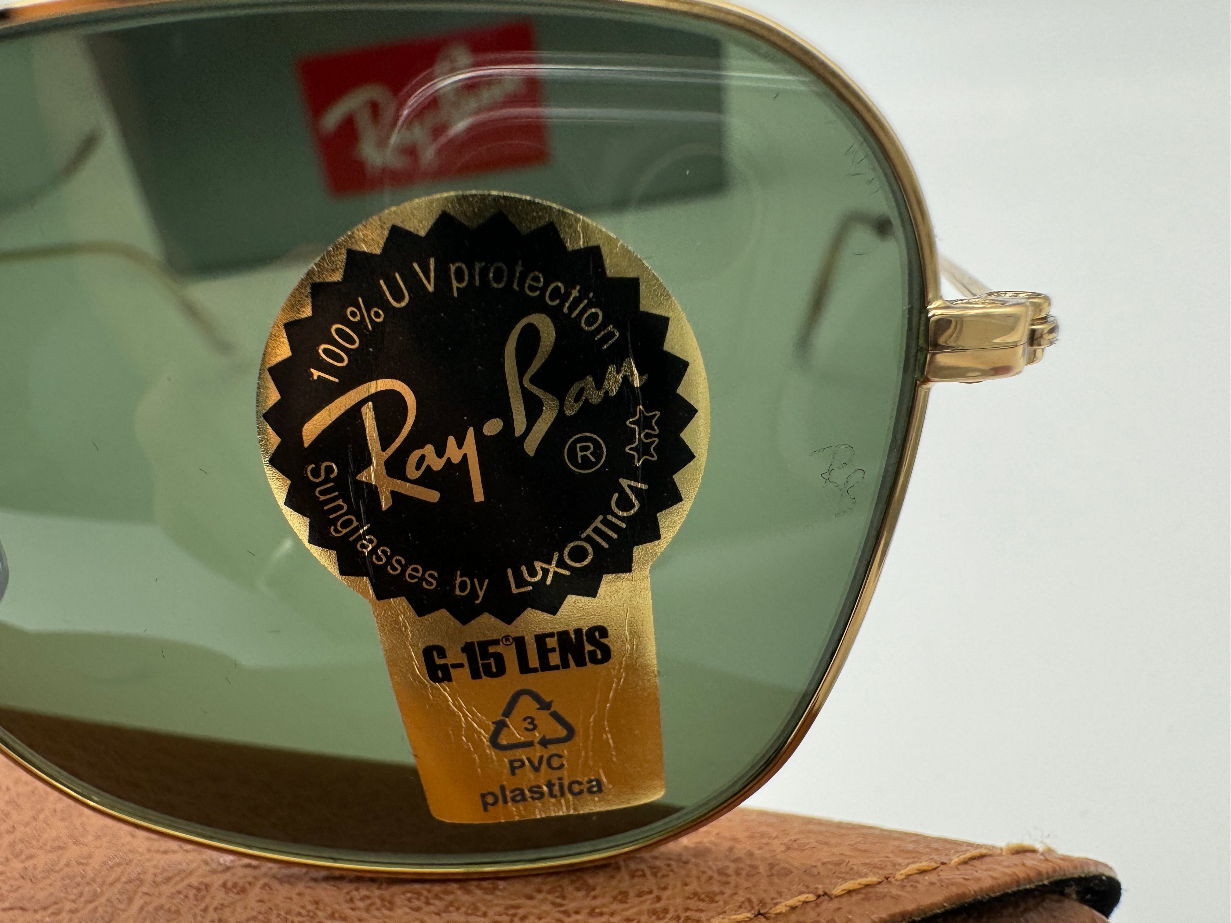 Ray-Ban Caravan RB3136 001 58mm Gold G-15 Italy – Shade Review Store