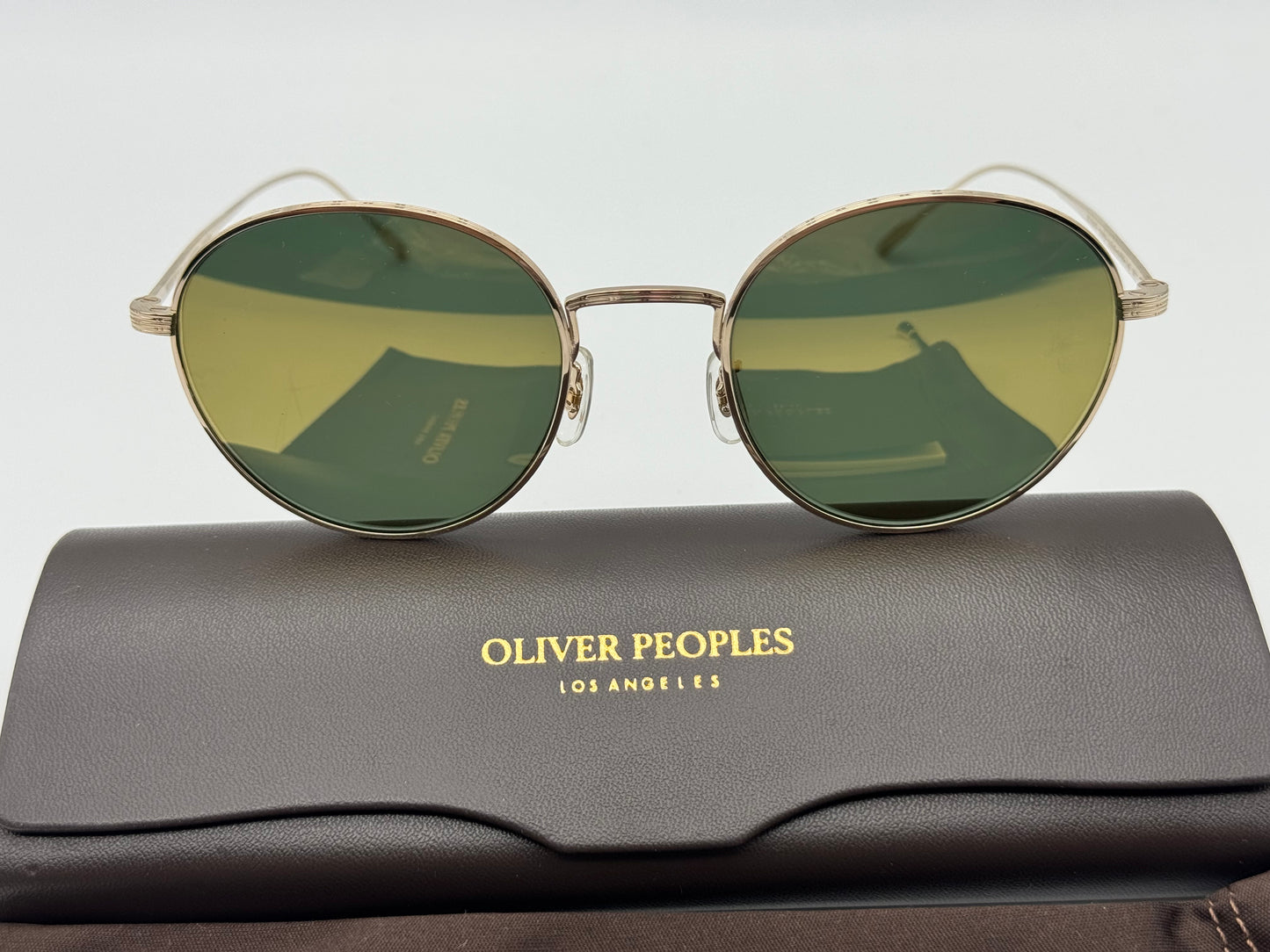 Oliver Peoples Altair OV 1306 ST 529208 50mm  Gold / G -15 Goldtone Titanium JAPAN NEW