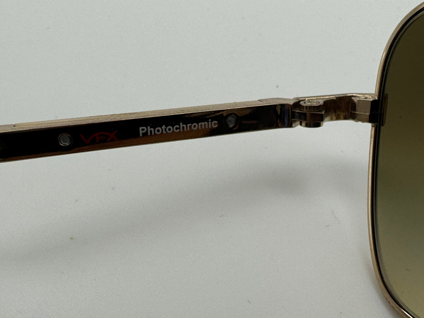 Oliver Peoples Sanford 57mm OV 1130 S Gold / Chrome Amber Photochromic 5132 / 85 Japan Preowned