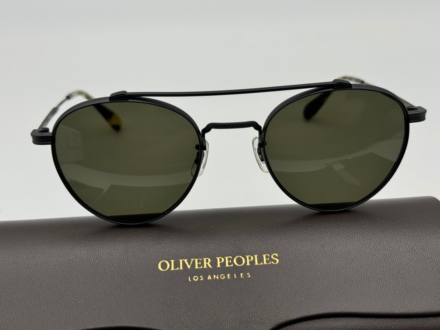 Oliver Peoples Watts 49mm Matte Black / G15 OV 1223 ST titanium 501771 Japan NEW