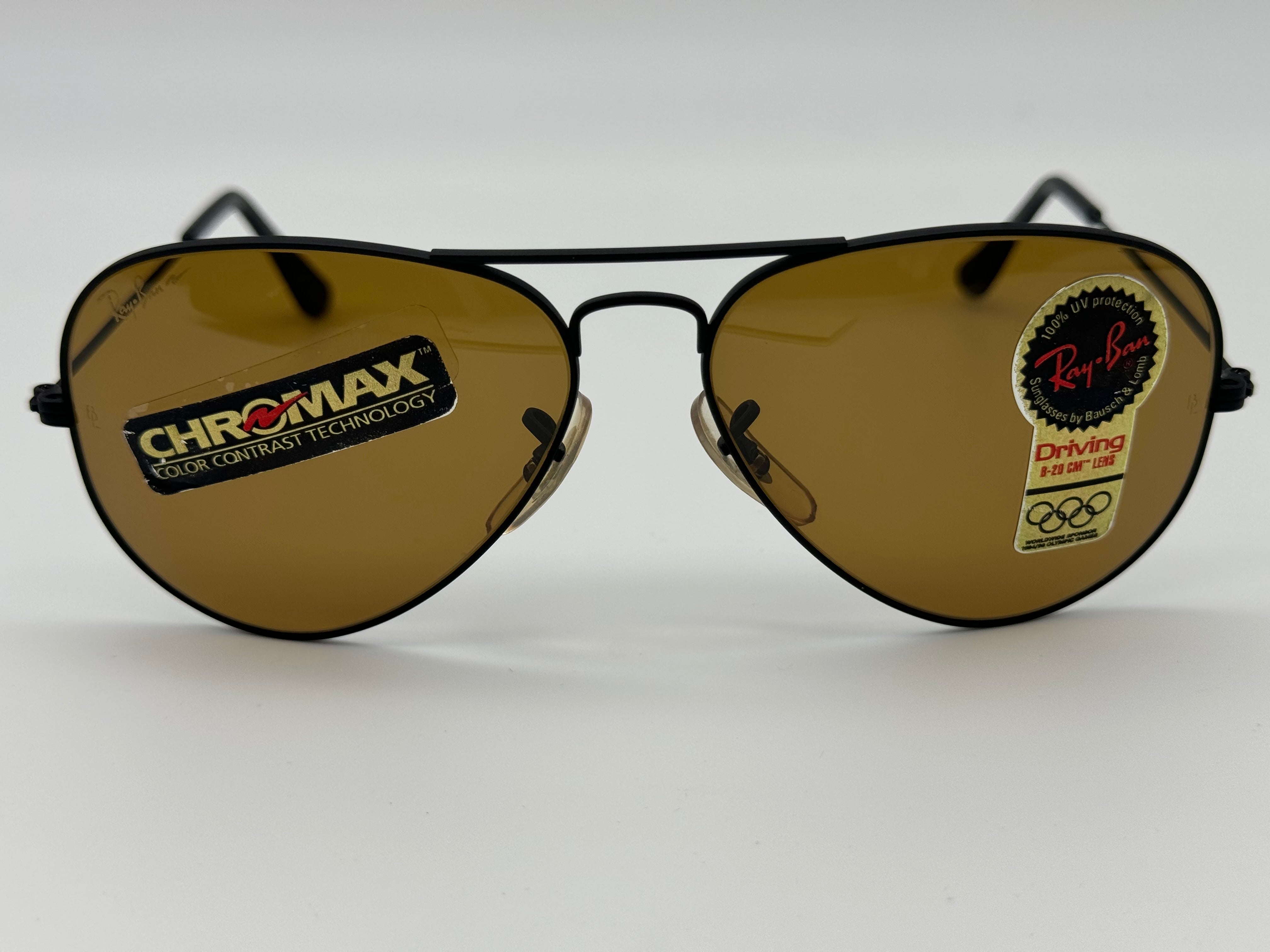 Ray-Ban Aviator USA Vintage B&L 58mm Chromax ⚡️W1662 WNAS NOS