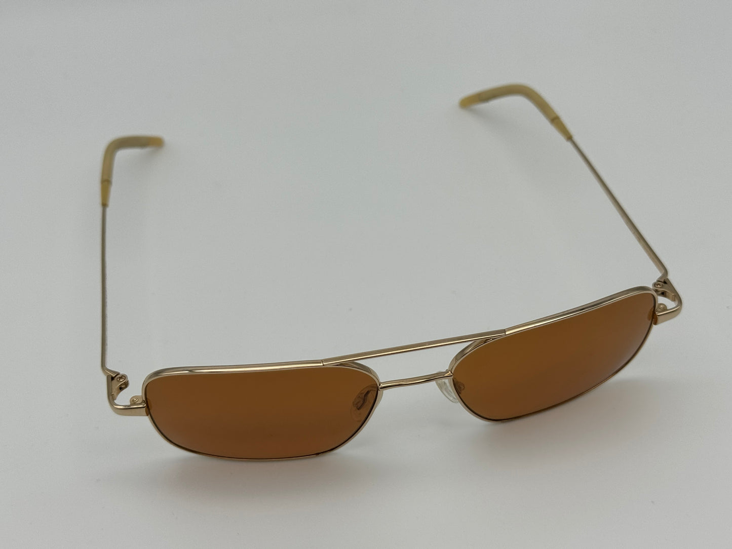 Oliver Peoples Victory G 55 Gold / Cognac Burn Notice Michael Weston Rare Polarized Missing Box