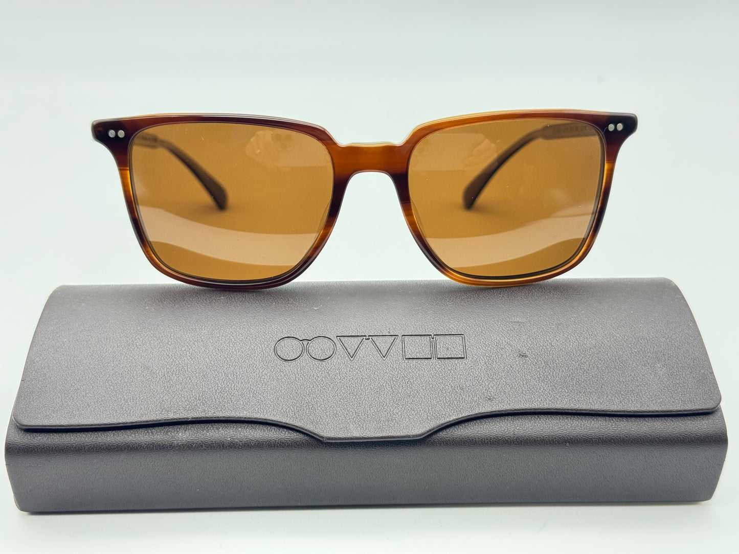 Oliver Peoples OPLL Sun 53mm Havana / Java Polarized VFX Lens OV 5316SU 1437 N9 Italy Preowned