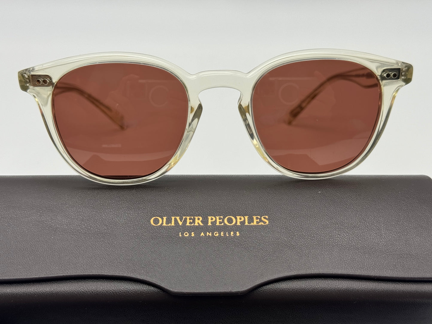 Oliver Peoples Desmon Sun 50mm Limited Edition Pale Citrine / Burgundy OV 5454 1692C5 Italy NEW