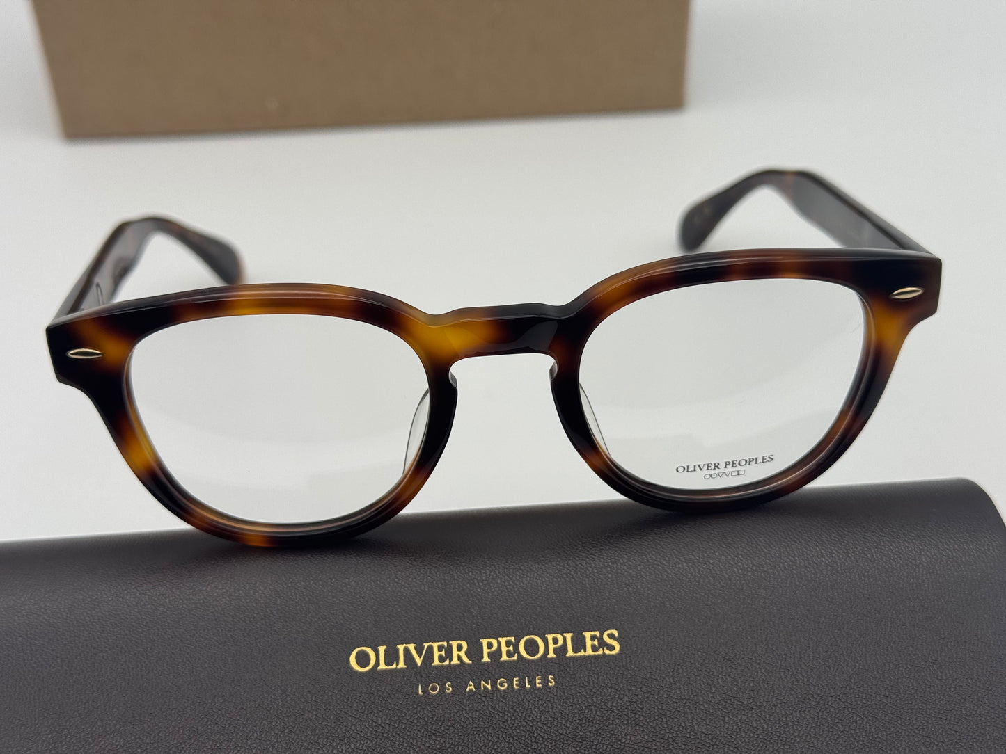 Oliver Peoples Sheldrake - J 47mm OV 7949 DM Dark Mahogany Demo Lens Japan NEW